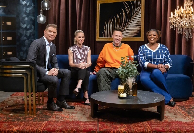 Bobby Flay, Brooke Williamson, Michael Voltaggio and Tiffany Derry on Bobby's Triple Threat season two
